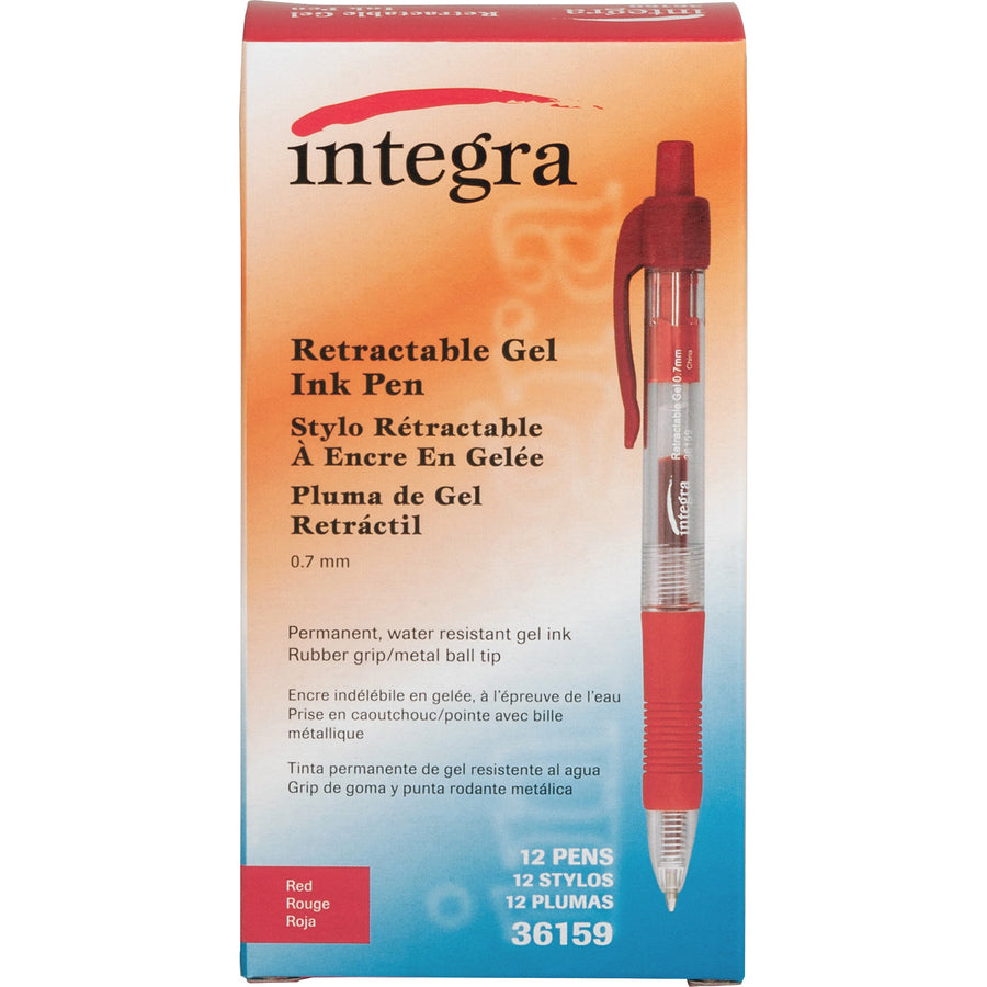 Integra Retractable 0.7mm Gel Pens (36159)