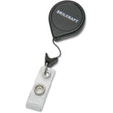 AbilityOne 8455015453657 SKILCRAFT Retractable ID Card Reel, Badge Holder, 30" Cord, Black, Dozen