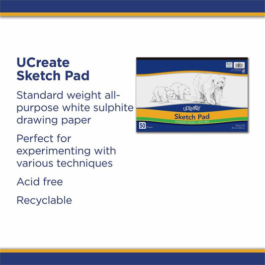 UCreate Medium Weight Sketch Pads (4747)