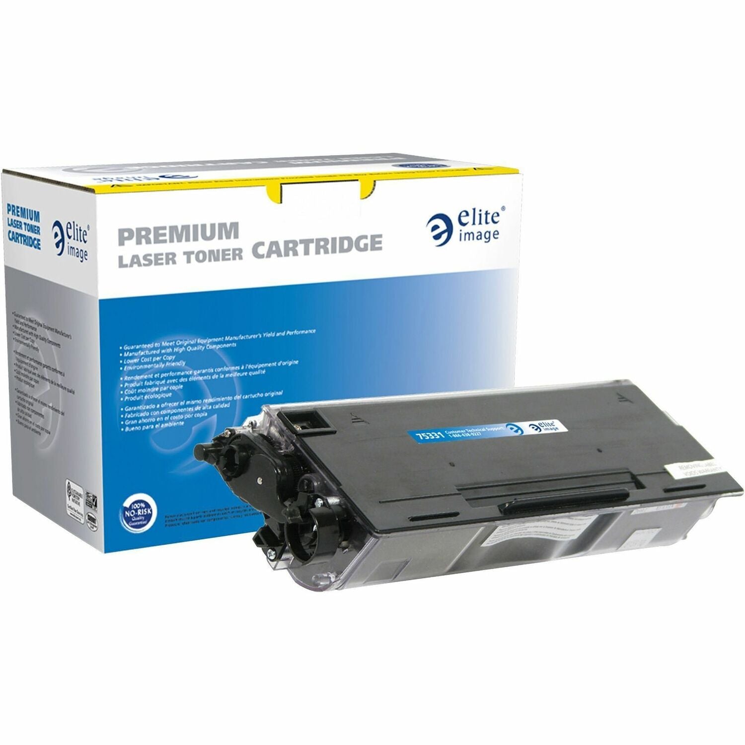 Elite Image Remanufactured High Yield Laser Toner Cartridge - Alternative for Brother TN580 - Black - 1 Each (75331)