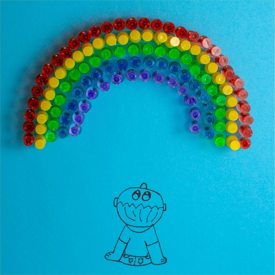 Officemate Translucent Push Pins (35710)