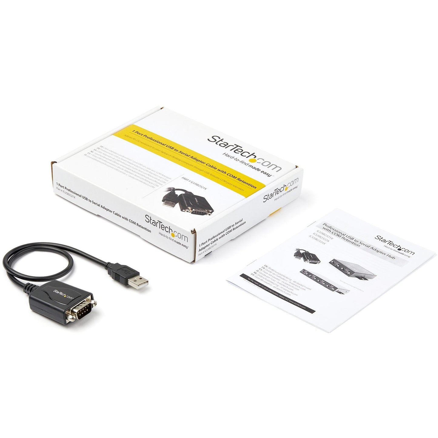 StarTech 1 Port Usb 2.0 To Serial Adapter Cable (ICUSB2321X)