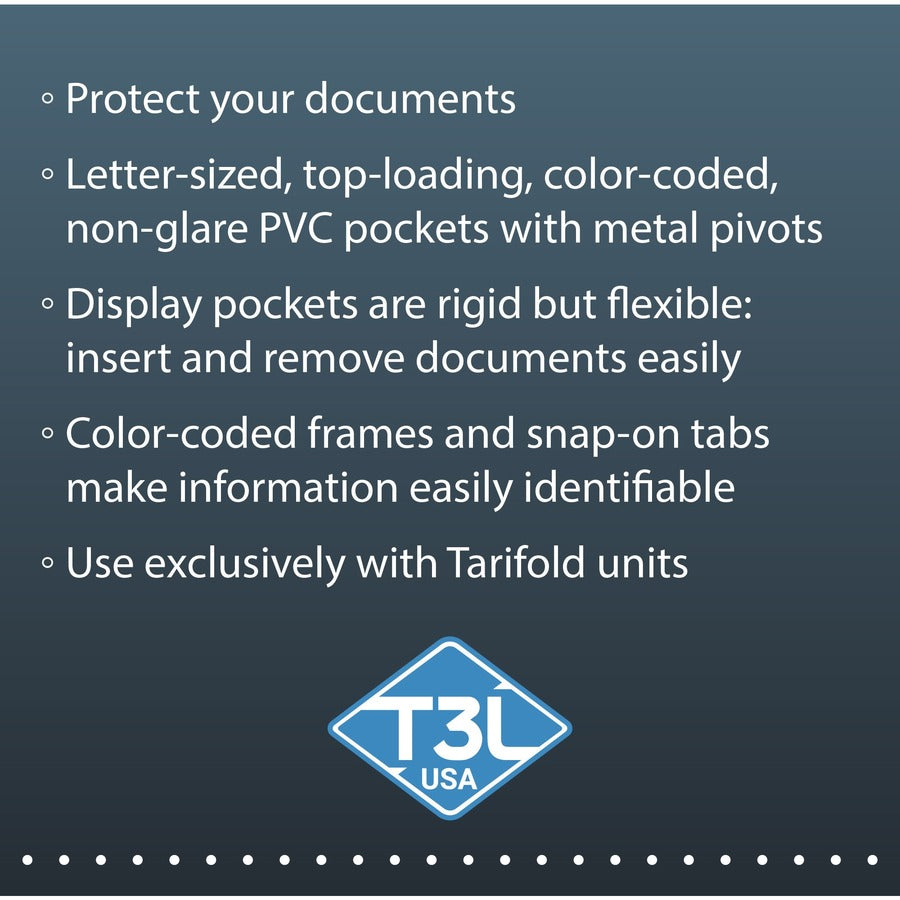 Djois by Tarifold Pivoting Pockets for Wall or Desk Systems (P090)