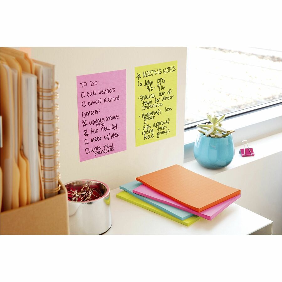  Super Sticky Notes - Energy Boost Color Collection (4621SSAU)