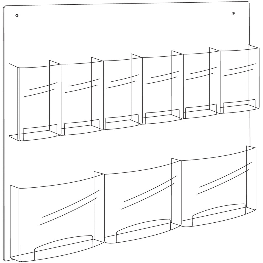 Safco Nine Compartment Magazine/Pamphlet Display (5666CL)