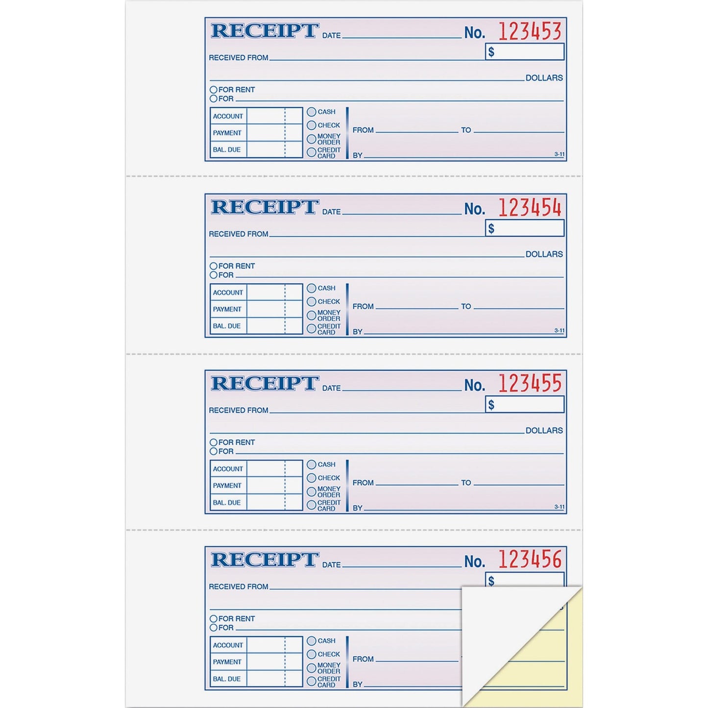 Adams Money/Rent Receipt Book (DC1182)