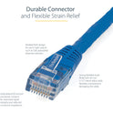 StarTech 100ft Cat6 Ethernet Cable Blue Cat 6 Poe (C6PATCH100BL)