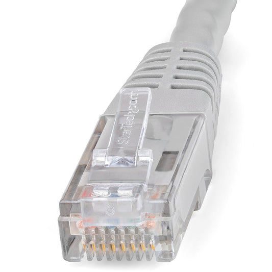 StarTech 1ft Cat6 Ethernet Cable Gray Cat 6 Poe (C6PATCH1GR)