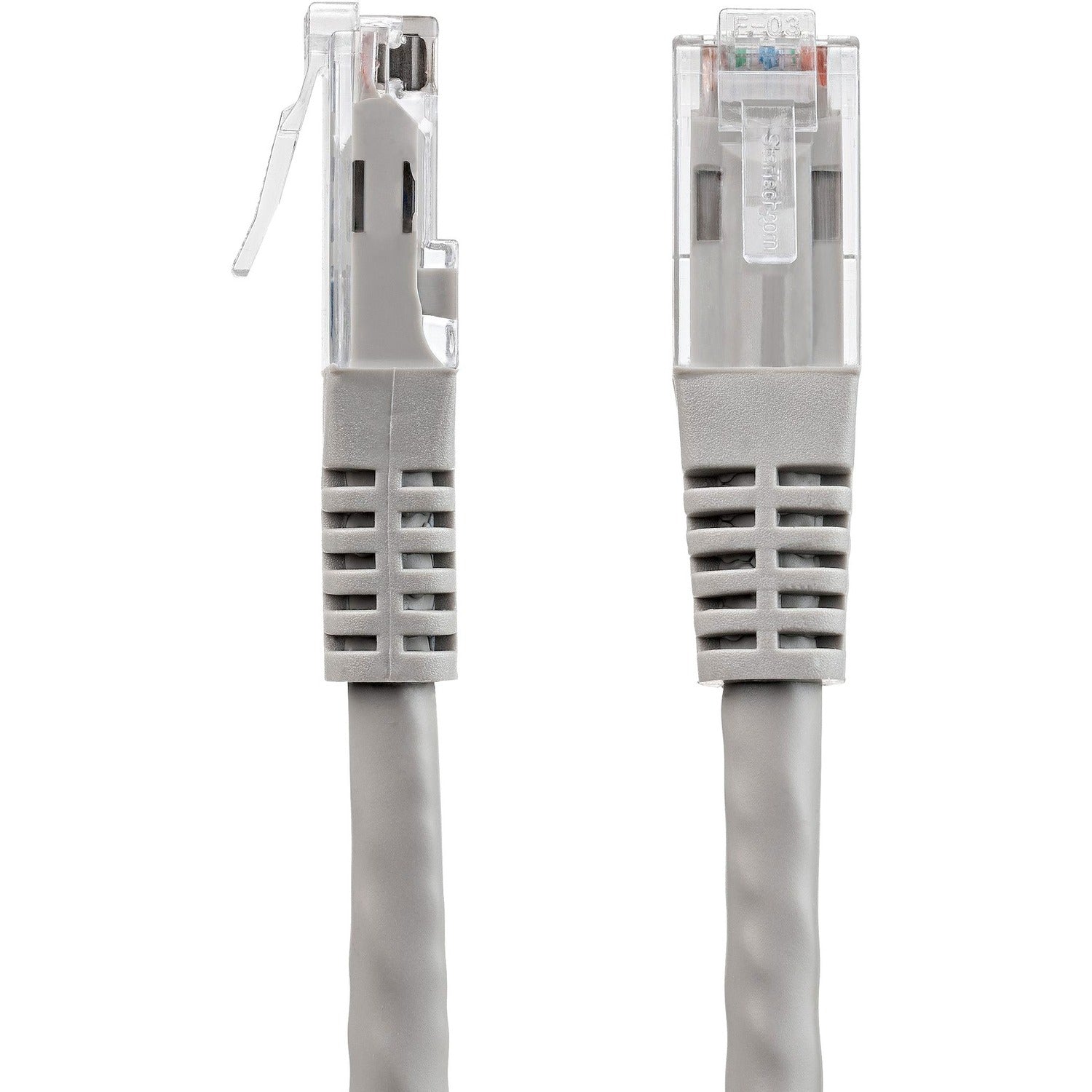 StarTech 1ft Cat6 Ethernet Cable Gray Cat 6 Poe (C6PATCH1GR)