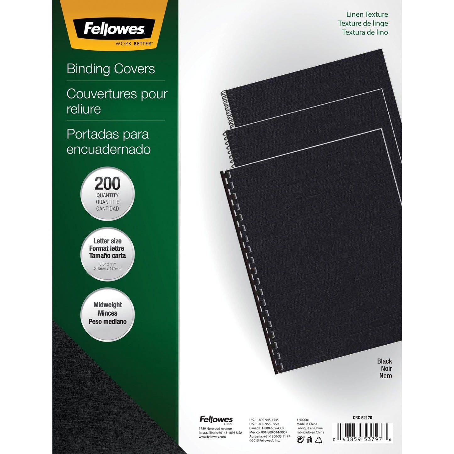 Fellowes Expressions Linen Presentation Covers (5217001)