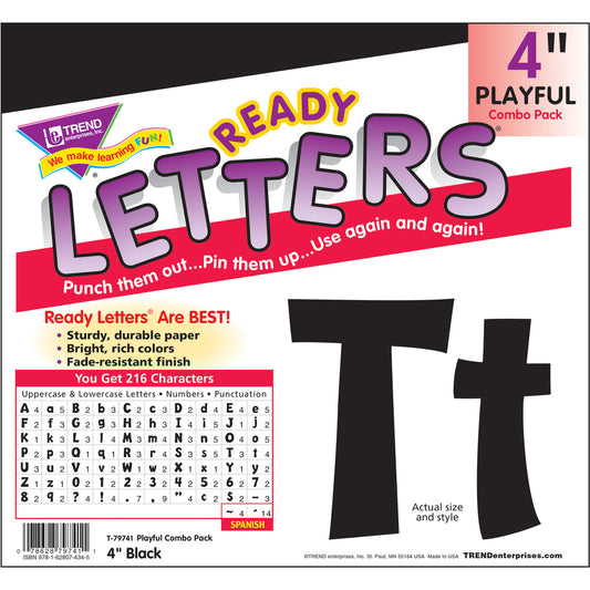 Trend 4" Ready Letter Playful Combo Pack (79741)