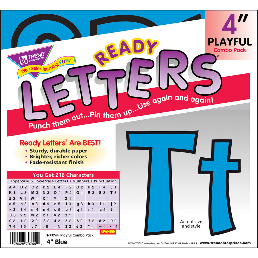 Trend 4" Ready Letter Playful Combo Pack (79744)