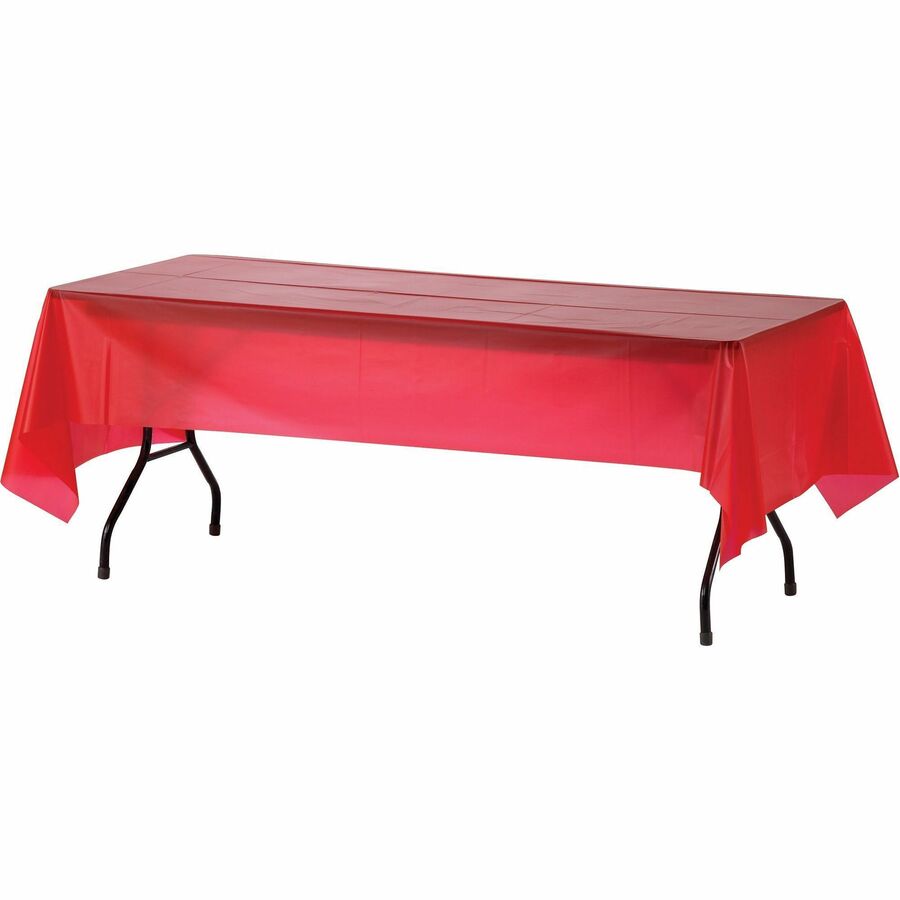 Genuine Joe Plastic Rectangular Table Covers (10326)