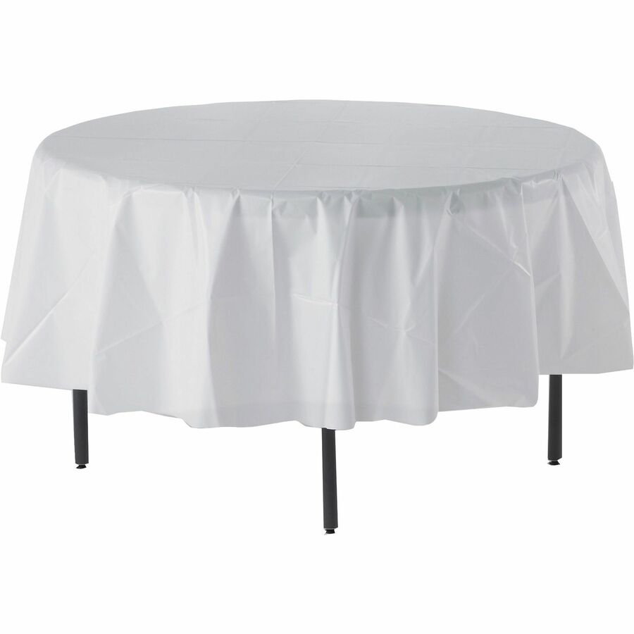 Genuine Joe Plastic Round Tablecovers (10330)