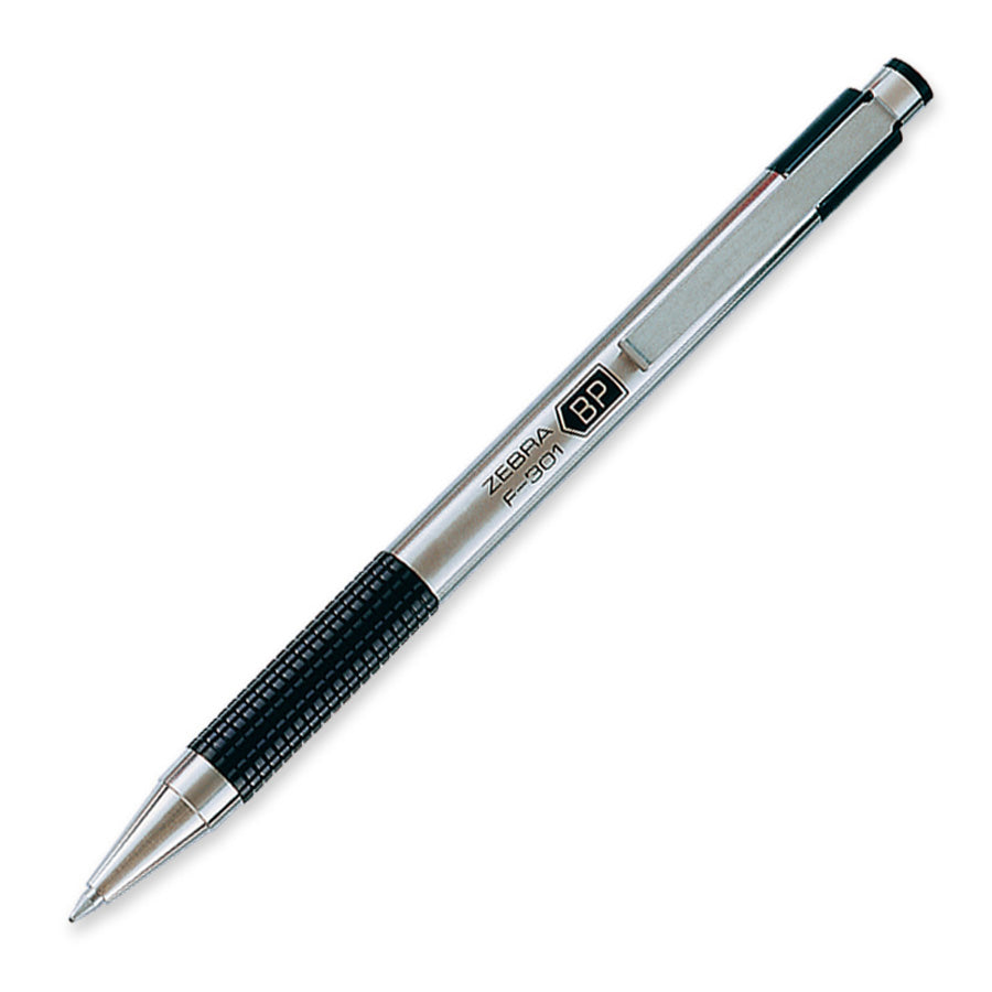 Zebra STEEL 3 Series F-301 Retractable Ballpoint Pen (27111)