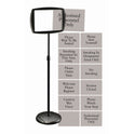 MasterVision Interchangeable Floor Pedestal Sign (SIG05050505)