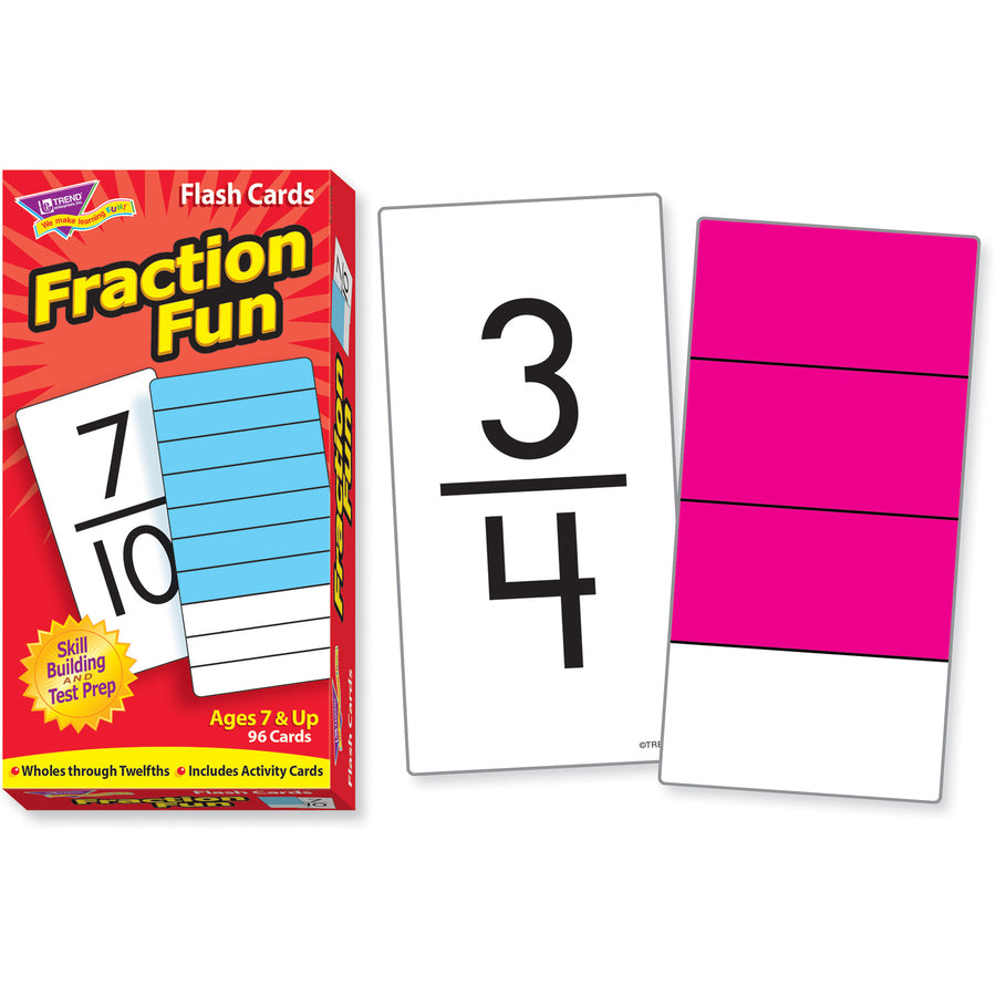Trend Fraction Fun Flash Cards (53109)