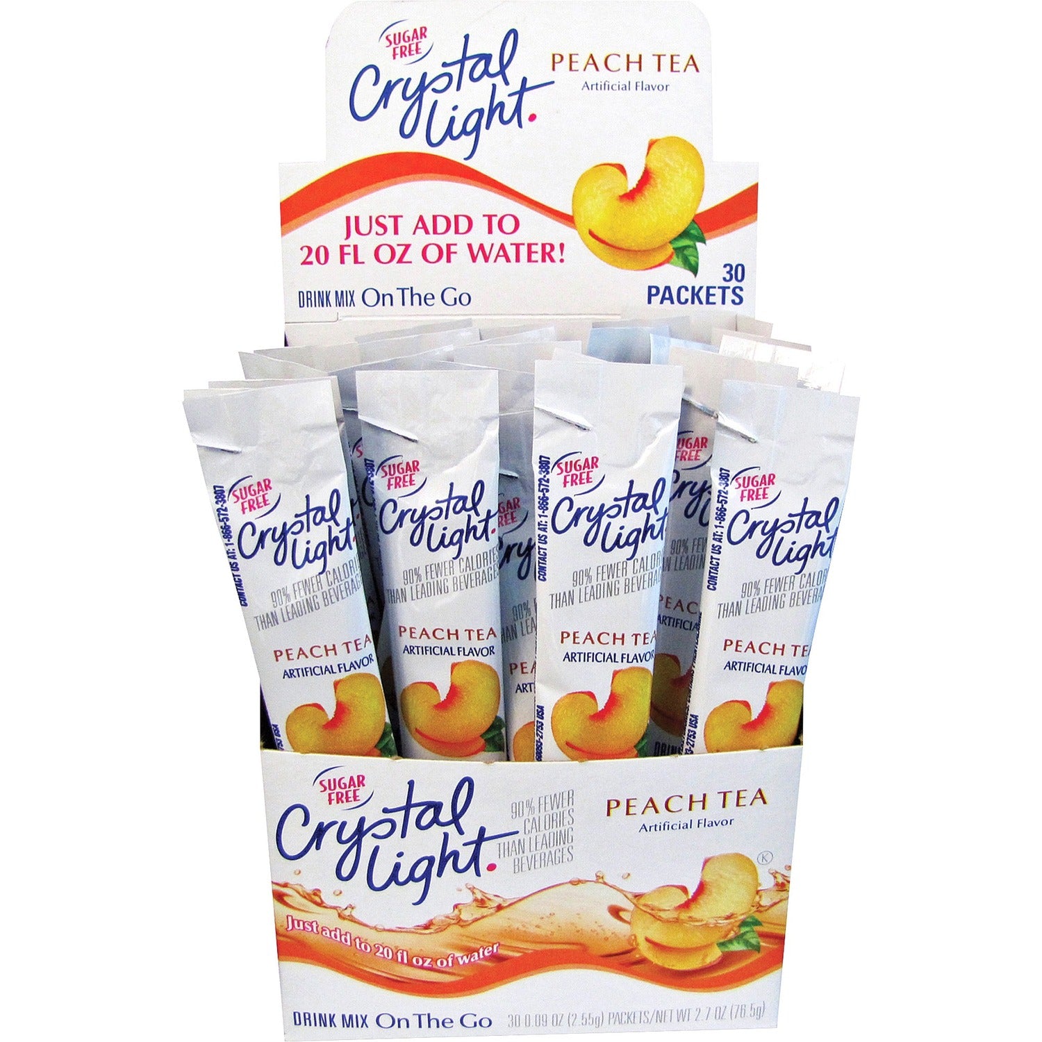 Crystal Light On-The-Go Mix Peach Sticks (79730)