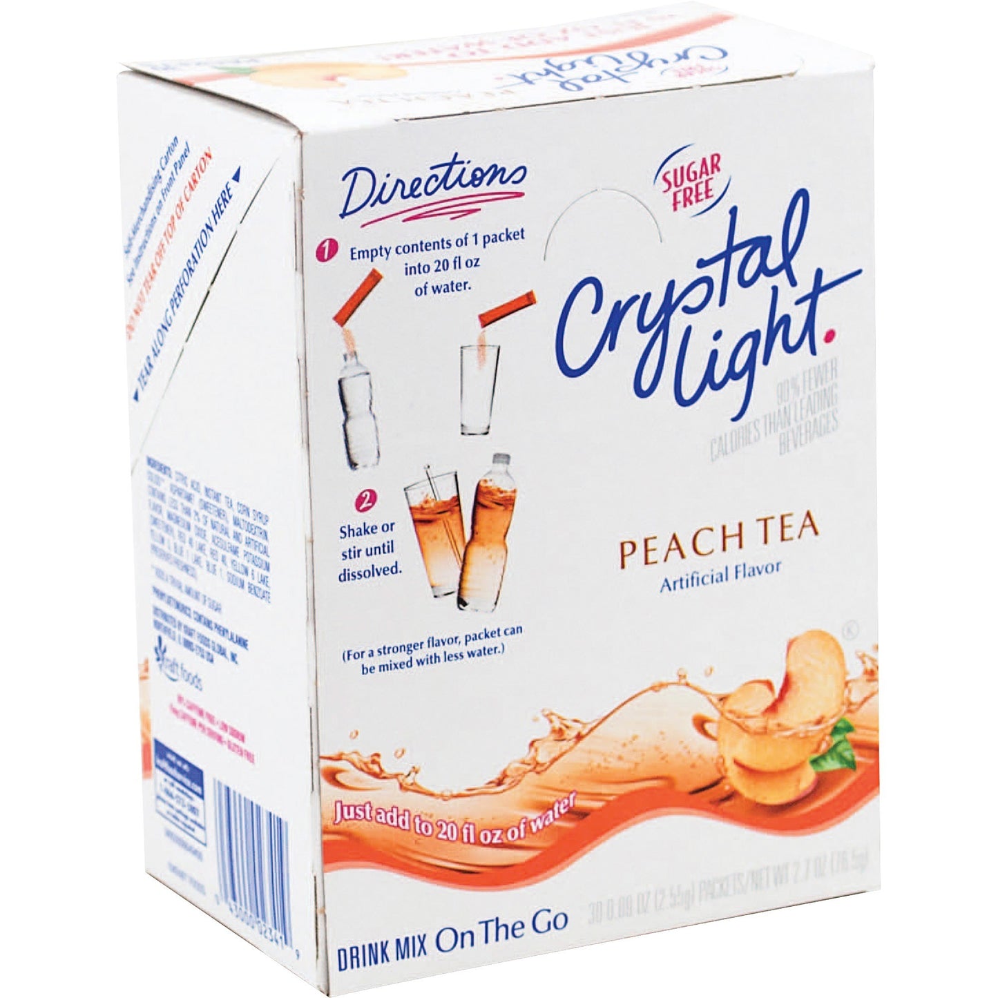 Crystal Light On-The-Go Mix Peach Sticks (79730)