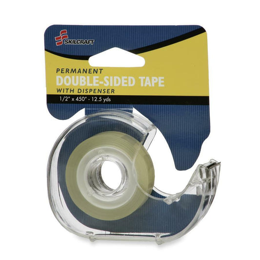 SKILCRAFT Double Sided Tape with Refillable Dispenser (7510015659540)