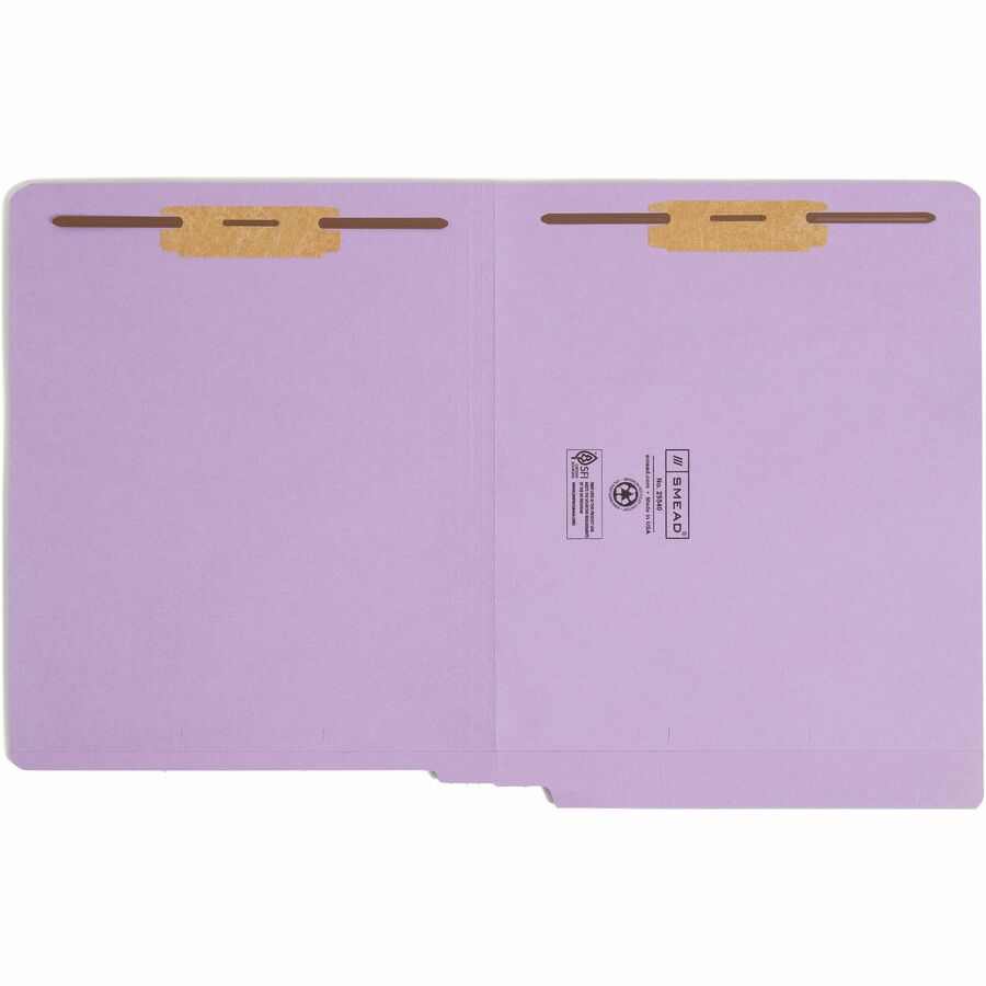 Smead Straight Tab Cut Letter Recycled Fastener Folder (25540)