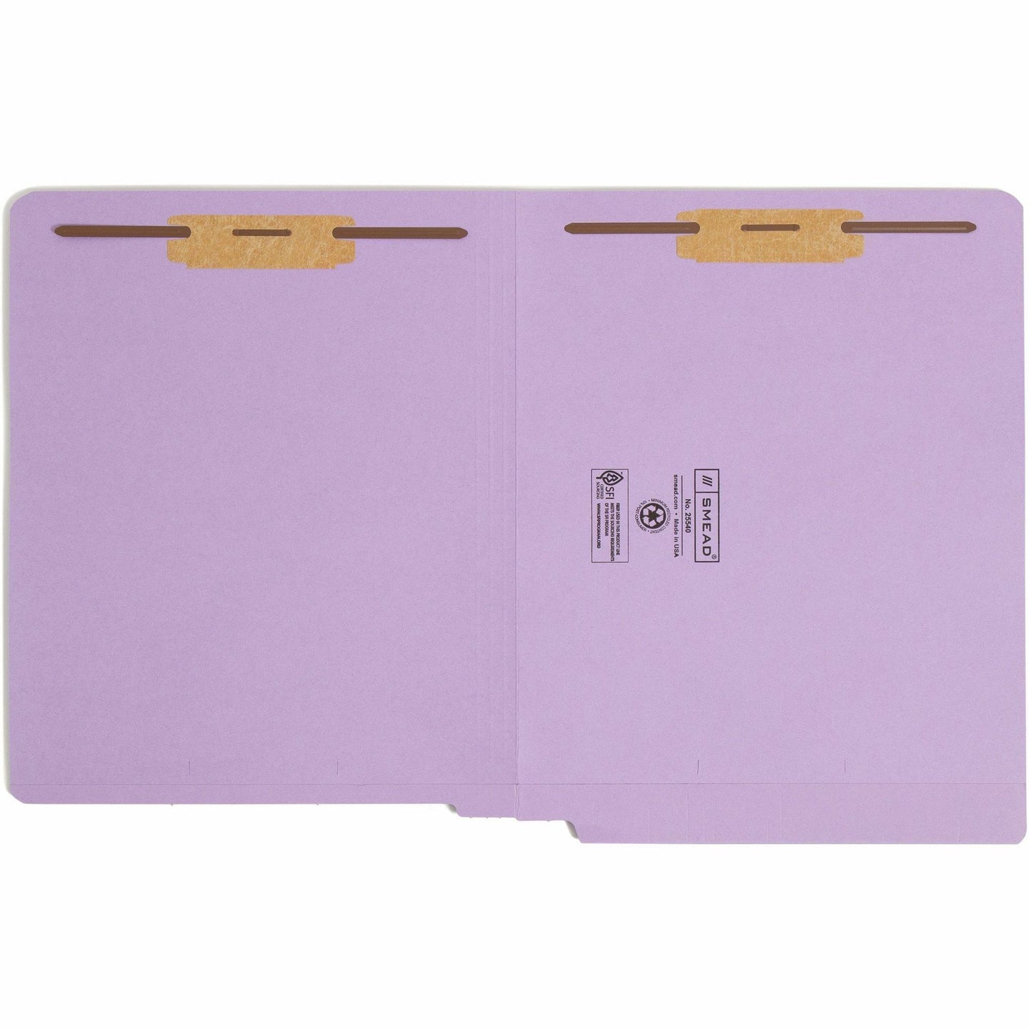 Smead Straight Tab Cut Letter Recycled Fastener Folder (25540)