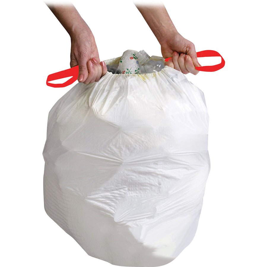 Genuine Joe Flexible Drawstring Trash Can Liners (01229)