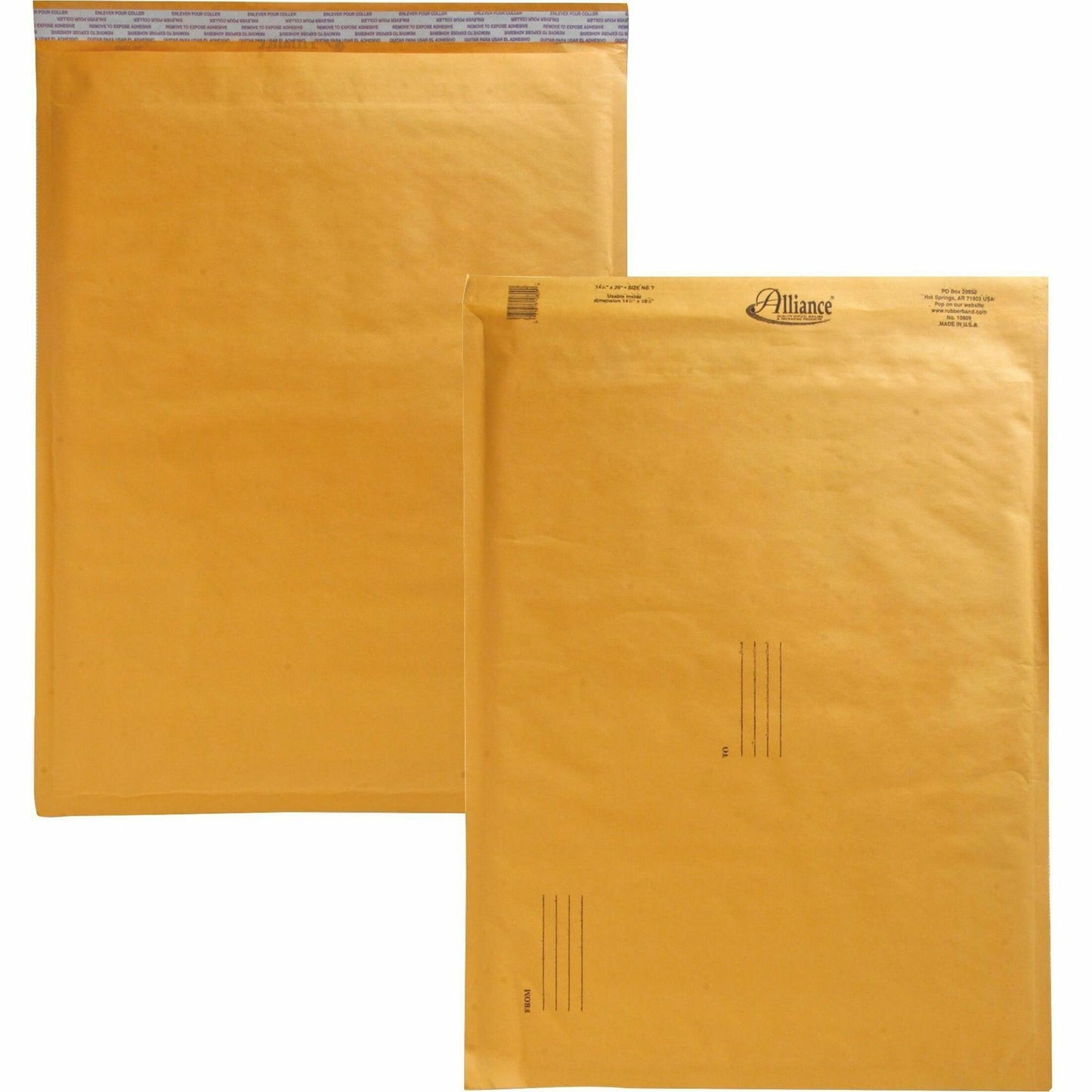 Alliance Rubber Kraft Bubble Mailers (10809)