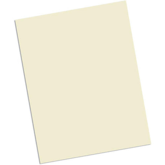 Pacon Array Card Stock, 65 lb Cover Weight, 8.5 x 11, Ivory, 100/Pack (101186)
