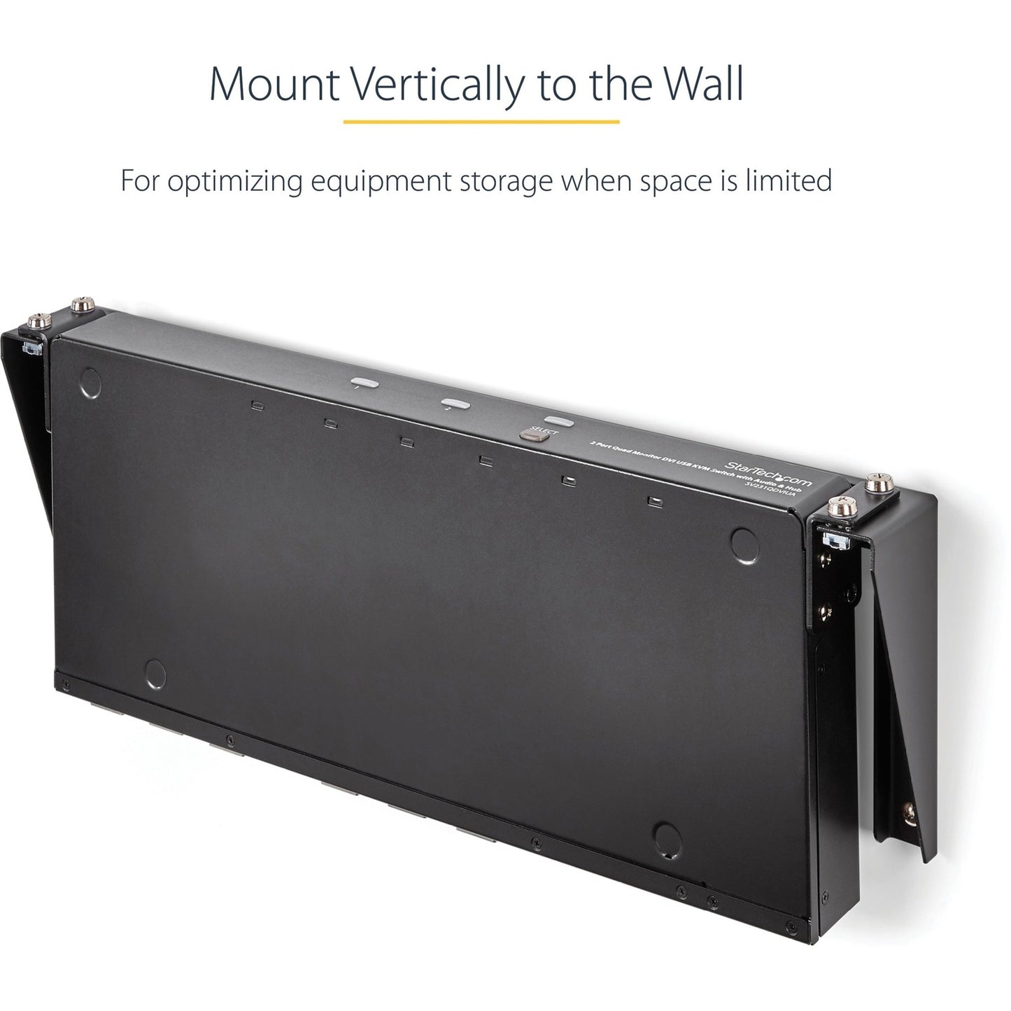 StarTech 1u 19in Vertical Wall Mount Rack Bracket (RK119WALLV)