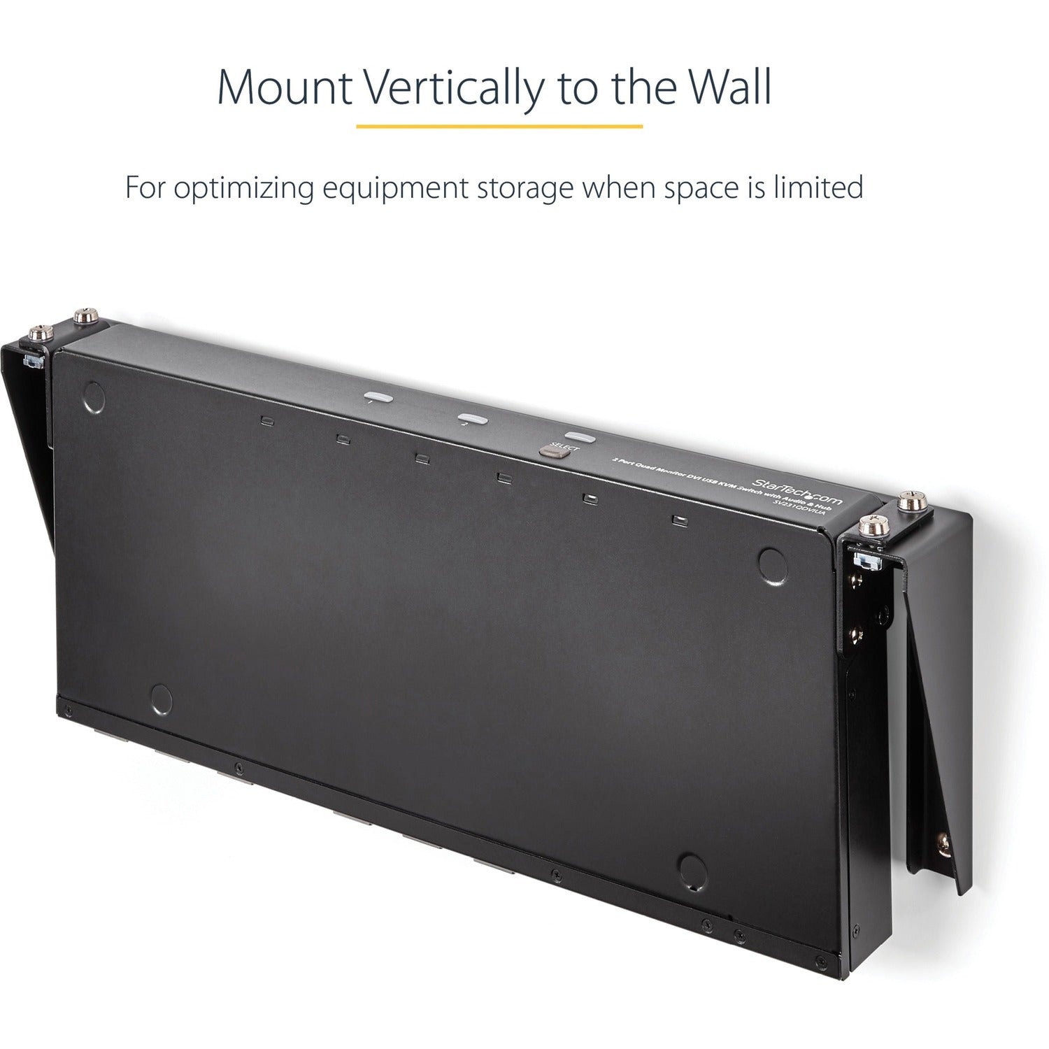 StarTech 1u 19in Vertical Wall Mount Rack Bracket (RK119WALLV)