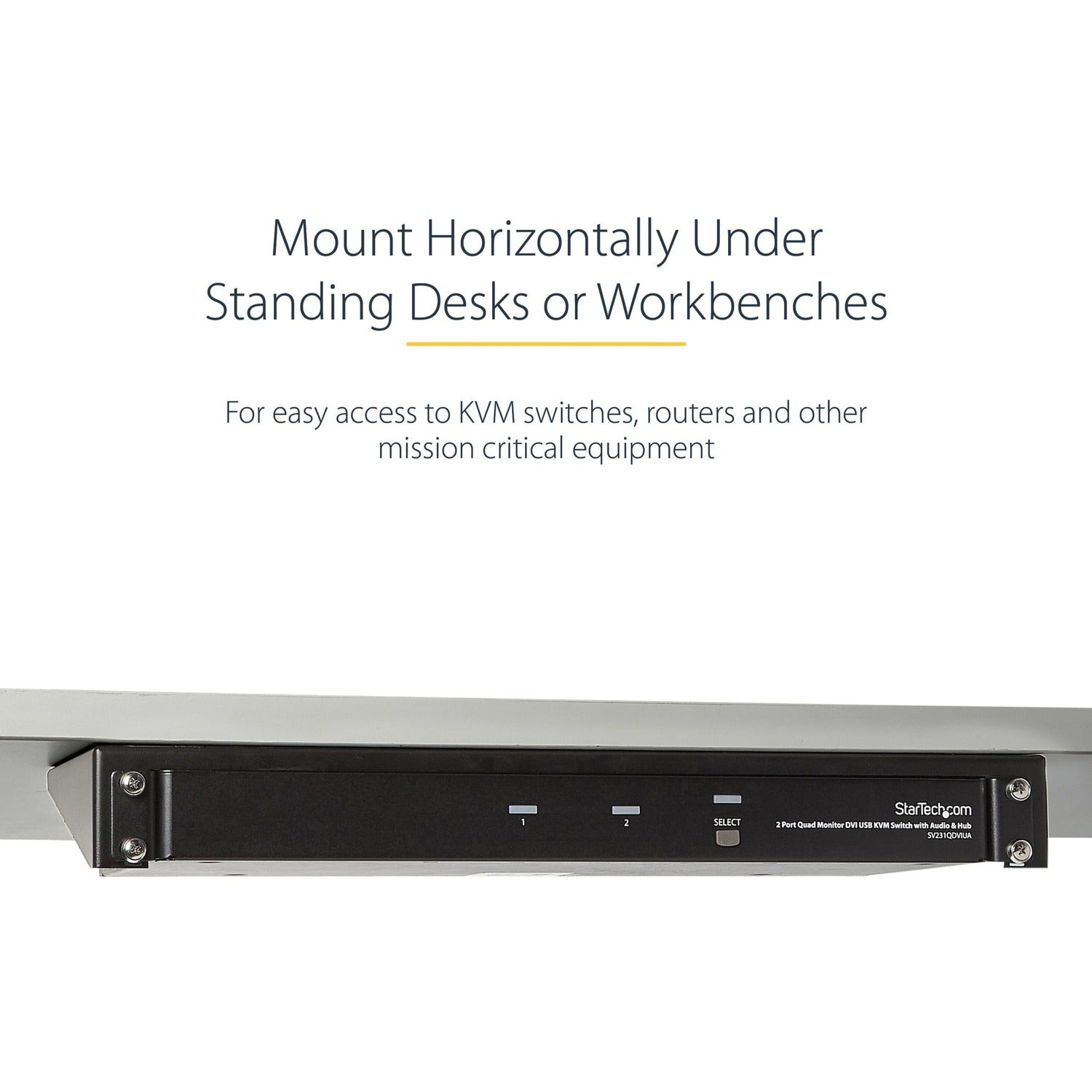 StarTech 1u 19in Vertical Wall Mount Rack Bracket (RK119WALLV)