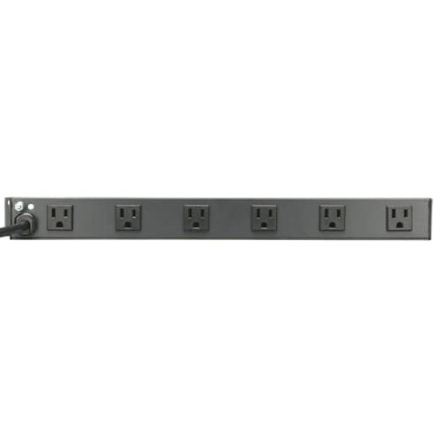 Tripp Lite by Eaton 1U Rack-Mount Power Strip, 120V, 15A, 5-15P, 12 Right-Angle 5-15R Outlets (6 Front-Facing, 6 Rear-Facing), 15 ft. (4.57 m) Cord (RS1215RA)