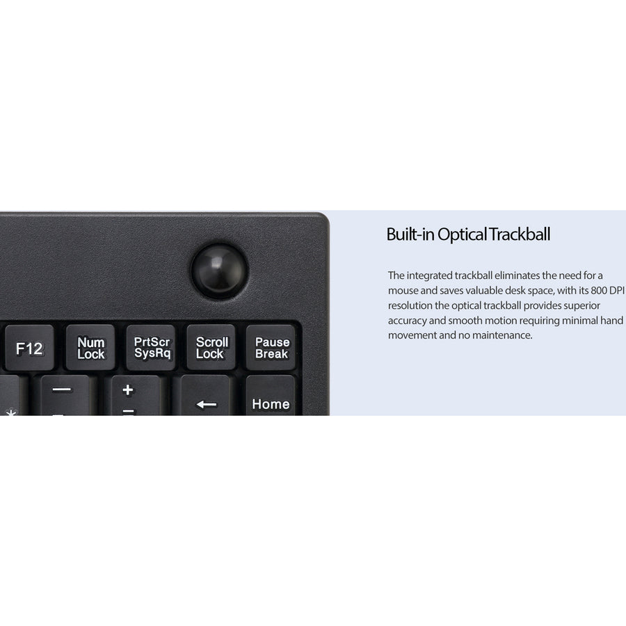 Adesso Miniusb Keyboard W/optical Trackball (bl (AKB310UB)