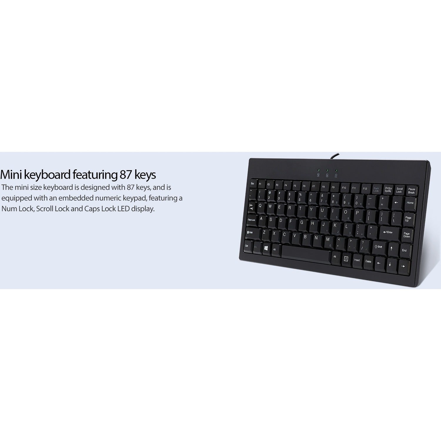 Adesso Mini Usb Keyboard W/ps/2 Adaptor (AKB110B)
