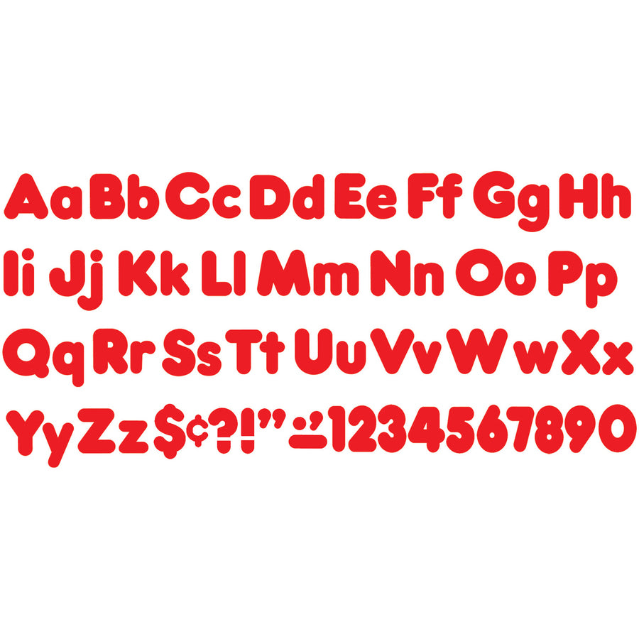 Trend Red 4" Casual Combo Ready Letters Set (T79902)