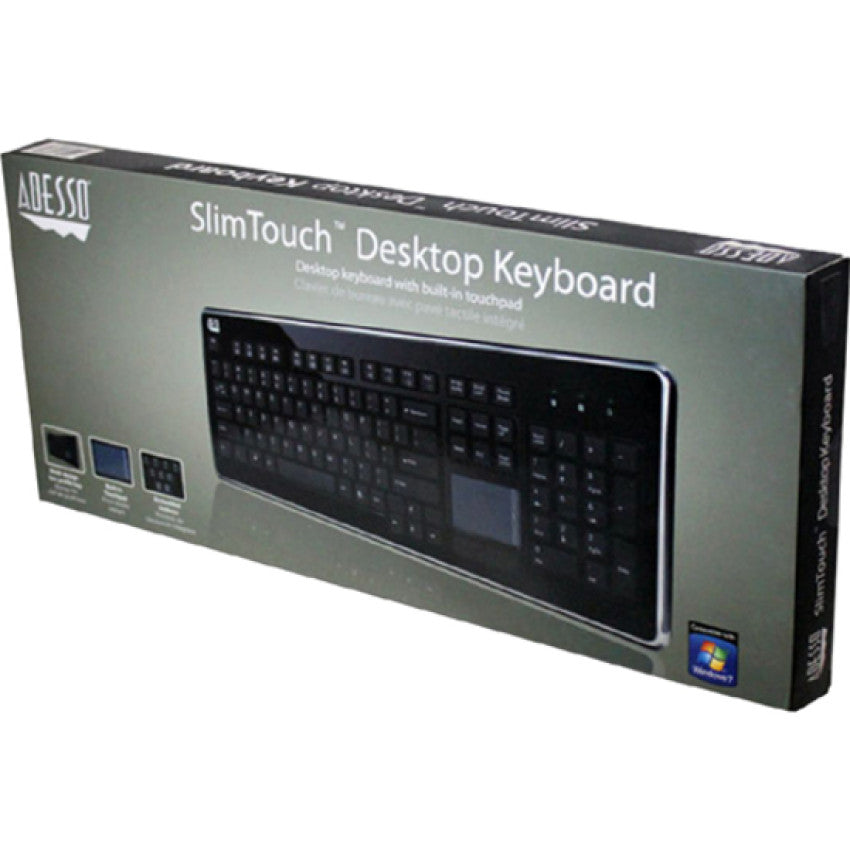 Adesso Slimtouch Usb Full Size Touchpad Keyboar (AKB440UB)