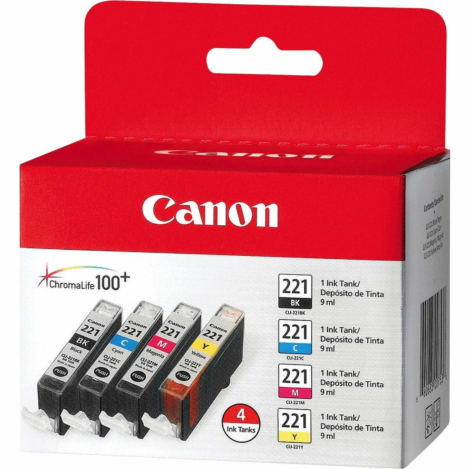 Canon CLI-221 Original Ink Cartridge (CLI221CLPK)