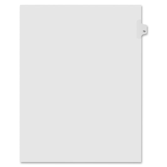 Kleer-Fax Numeric Laminated Tab Index Dividers (91079)