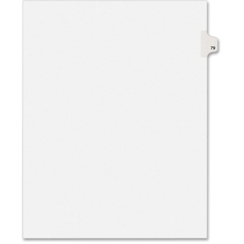 Kleer-Fax Numeric Laminated Tab Index Dividers (91079)