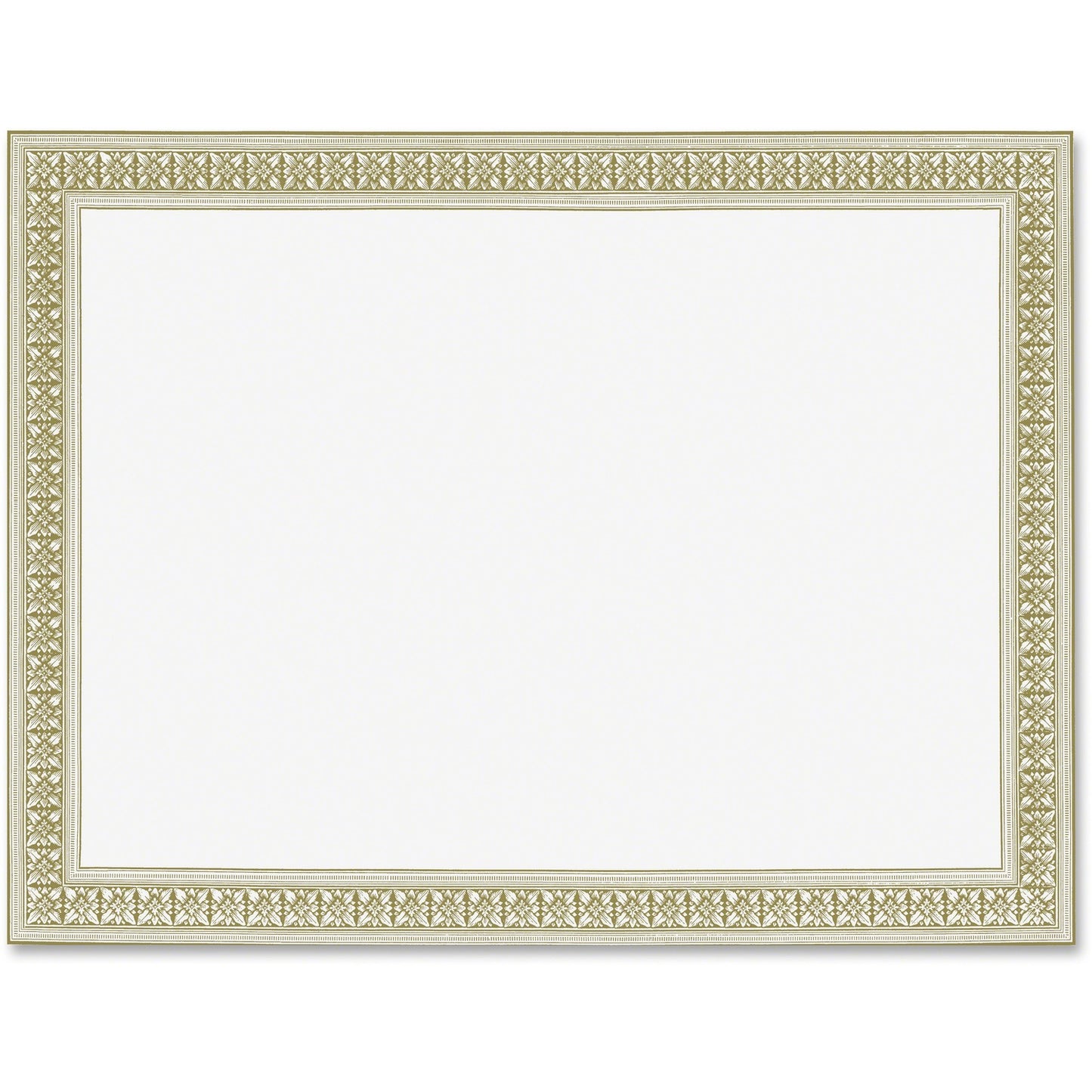 FranklinCovey Geographics Gold Foil Stamped Flourish Design Award Certificate (45492)