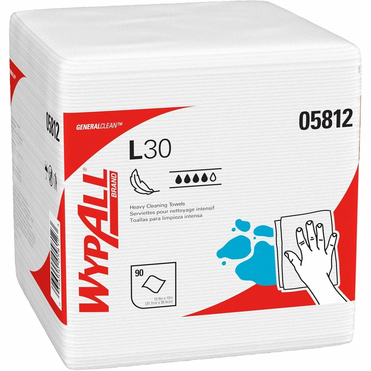 Wypall GeneralClean L30 Heavy Duty Cleaning Towels (05812)