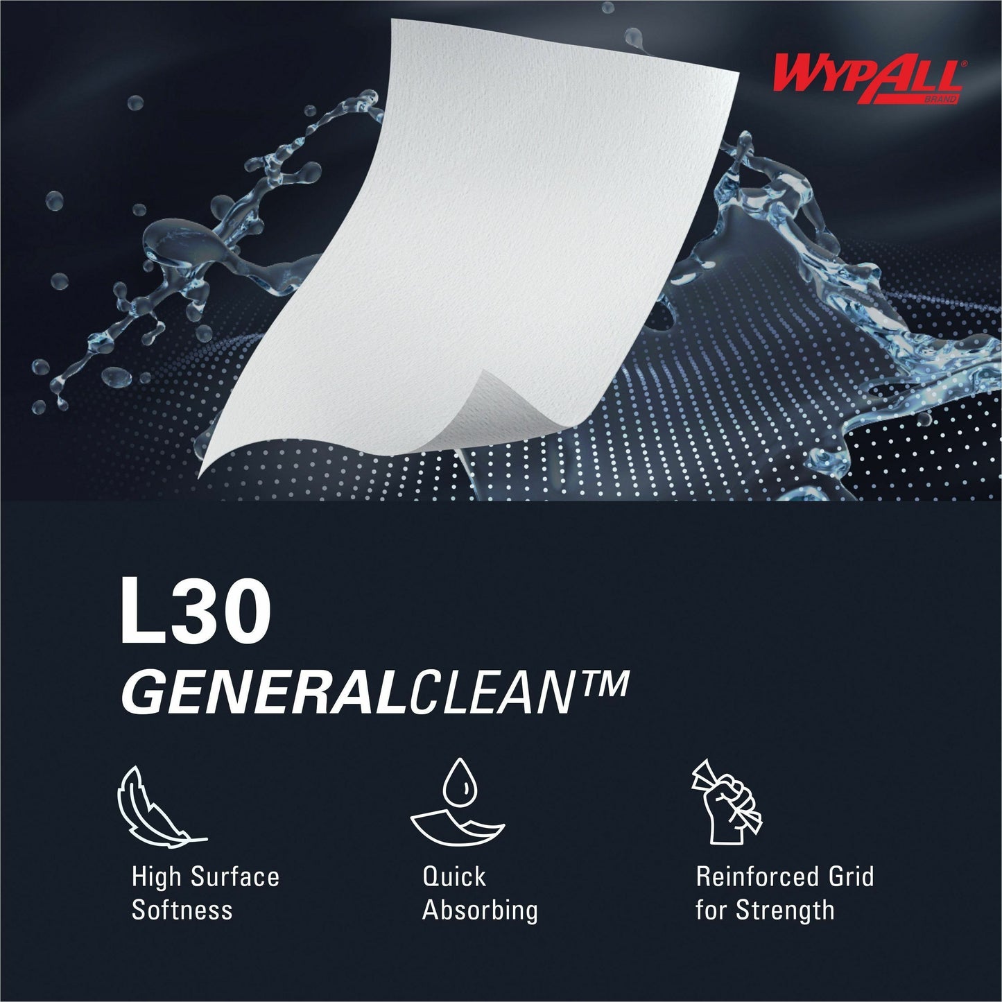 Wypall GeneralClean L30 Heavy Duty Cleaning Towels (05812)