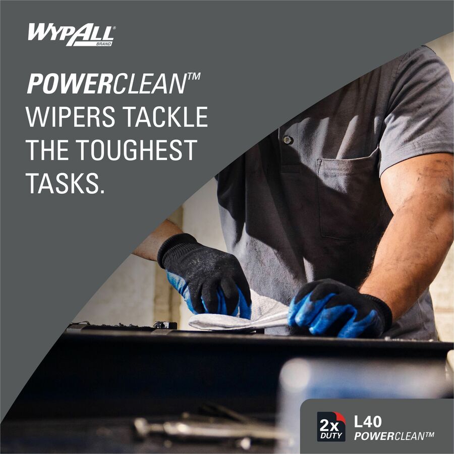 Wypall PowerClean L40 Extra Absorbent Towels (05701)