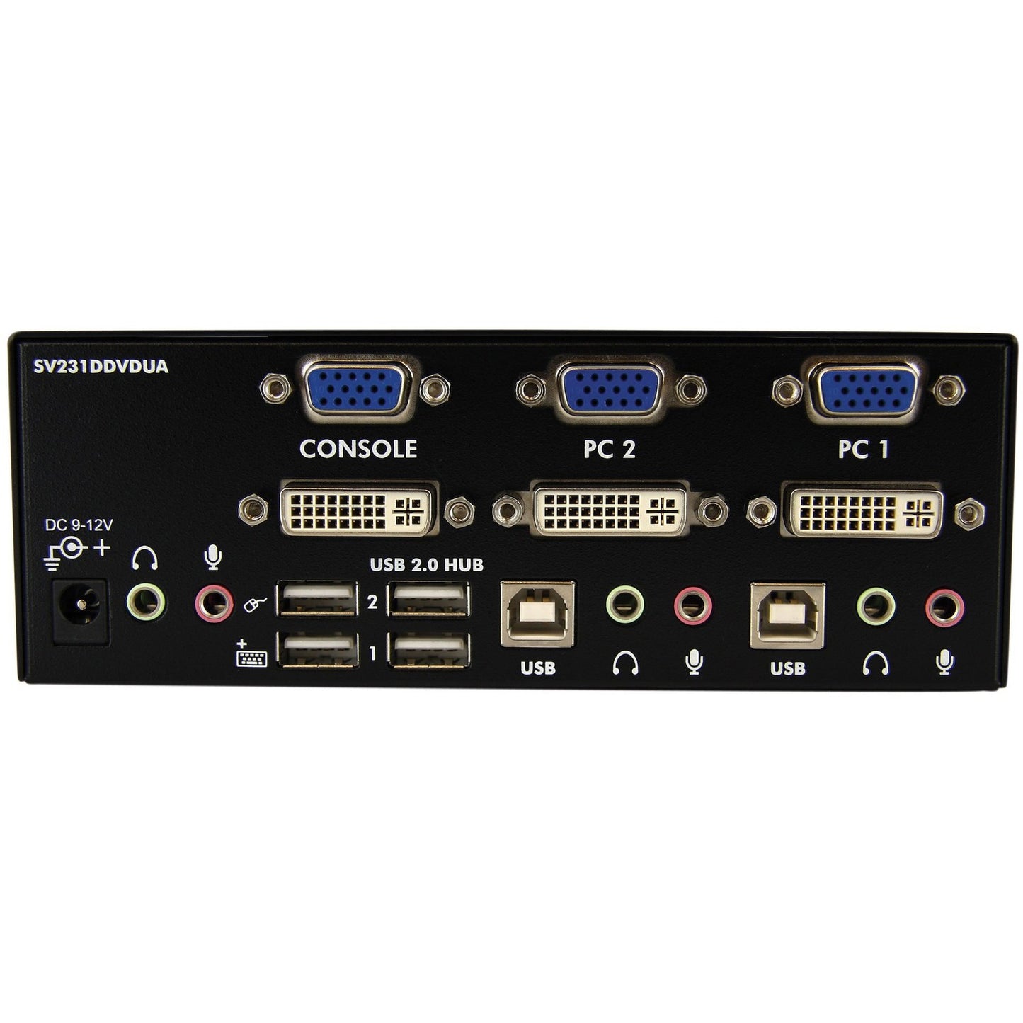 StarTech 2 Port Dvi Vga Dual Monitor Kvm Switch (SV231DDVDUA)