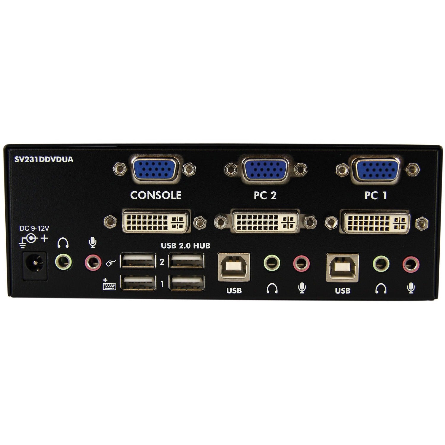 StarTech 2 Port Dvi Vga Dual Monitor Kvm Switch (SV231DDVDUA)