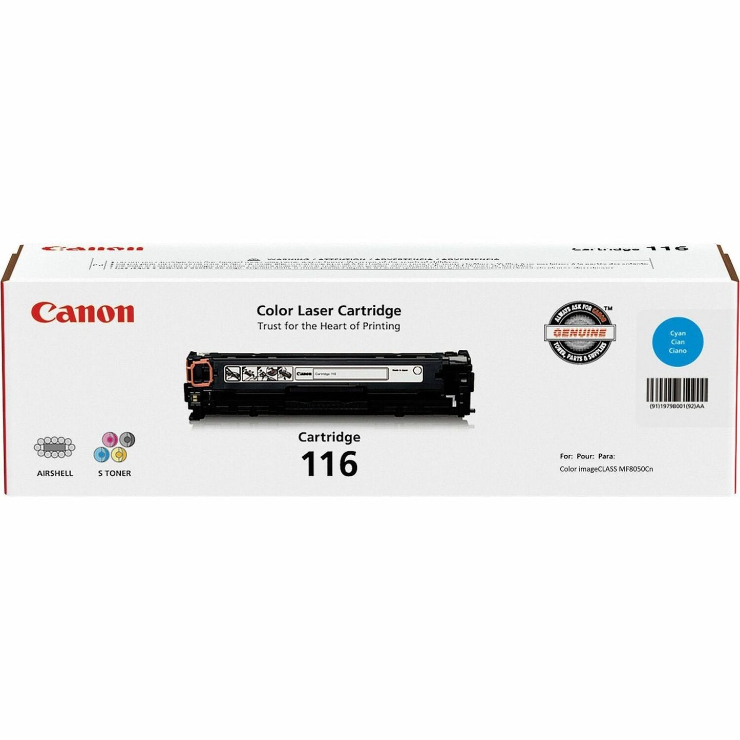 Canon 116 Original Toner Cartridge (CRTDG116CY)