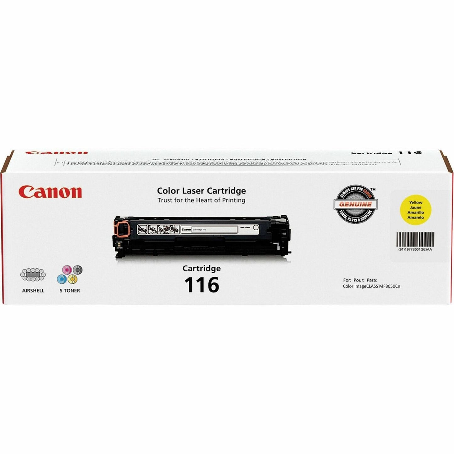 Canon 116 Original Toner Cartridge (CRTDG116YW)