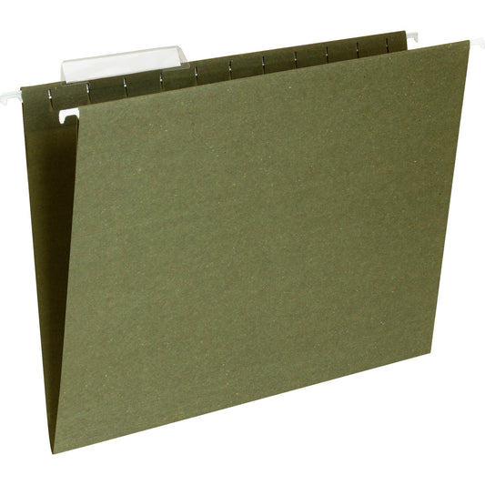 Business Source 1/3 Tab Cut Letter Recycled Hanging Folder (17532)