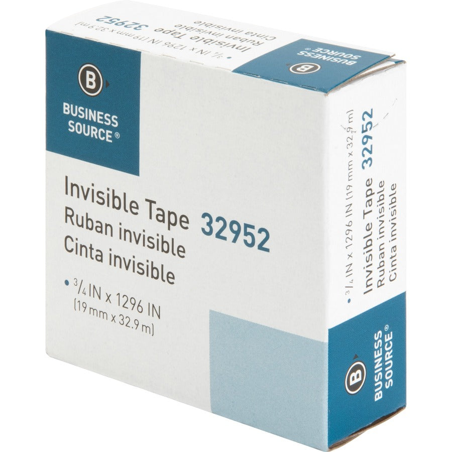 Business Source Invisible Tape Dispenser Refill Roll (32952)